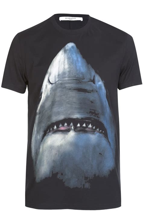 givenchy shark t shirt uk|givenchy shark print shirt.